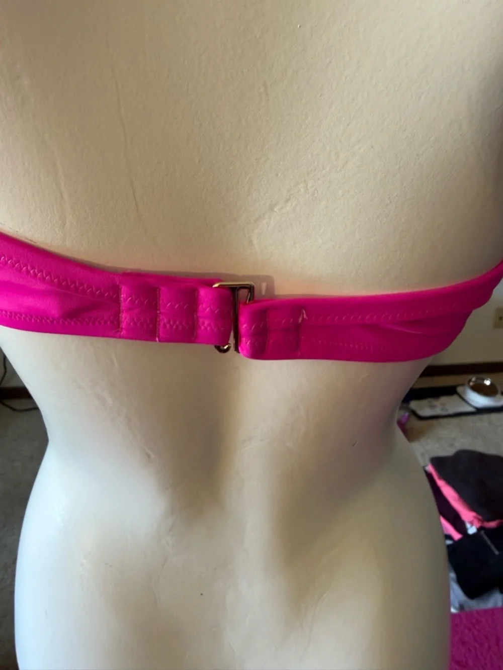Victoria's Secret Hot Pink Ruffle Halter Bikini Top - Picture 5 of 10